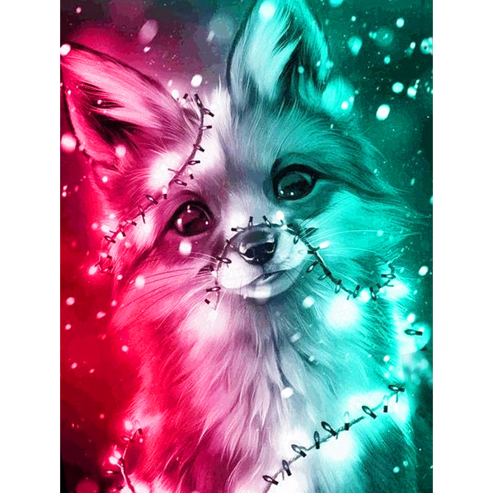 

Colorful Fox - Round Drill Diamond Painting - 30*40CM, 501 Original