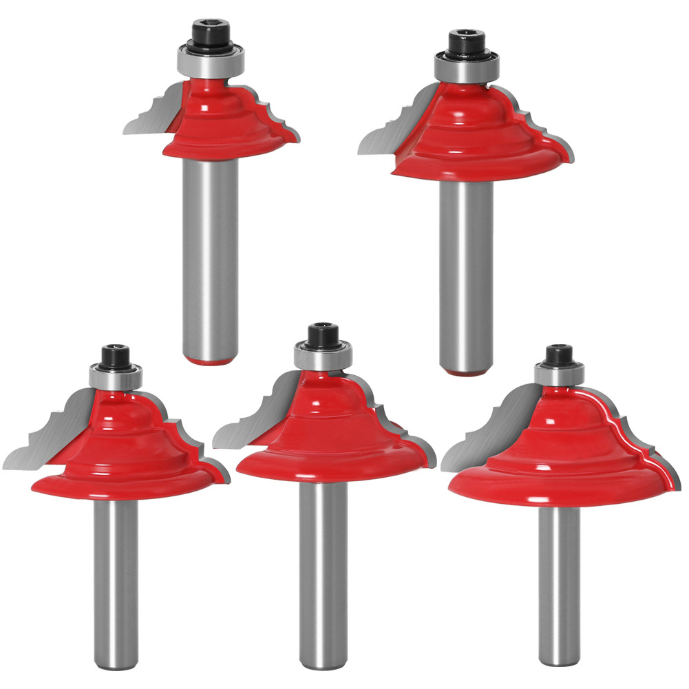

Double Roman Ogee Edging Router Bit 8mm Shank Wood Dovetail Milling Cutter, 8*38.1, 501 Original