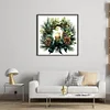 Green Christmas Wreath-11CT Counted Cross Stitch 40*40cm