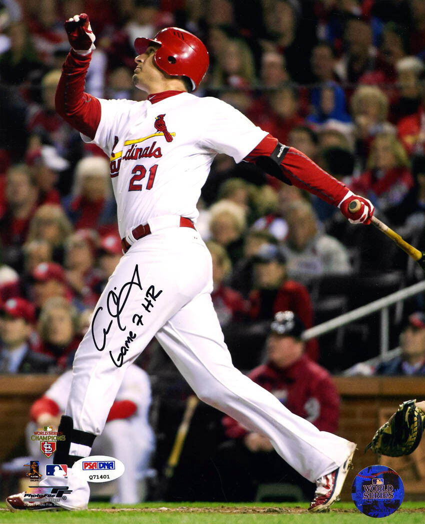 Allen Craig SIGNED 8x10 Photo Poster painting + Insc Cardinals World Series PSA/DNA AUTOGRAPHED