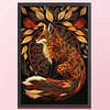 Autumn Leaf Fox-Full Embroidery 3 Strands 11CT Stamped Cross Stitch-40*60CM-Large Size