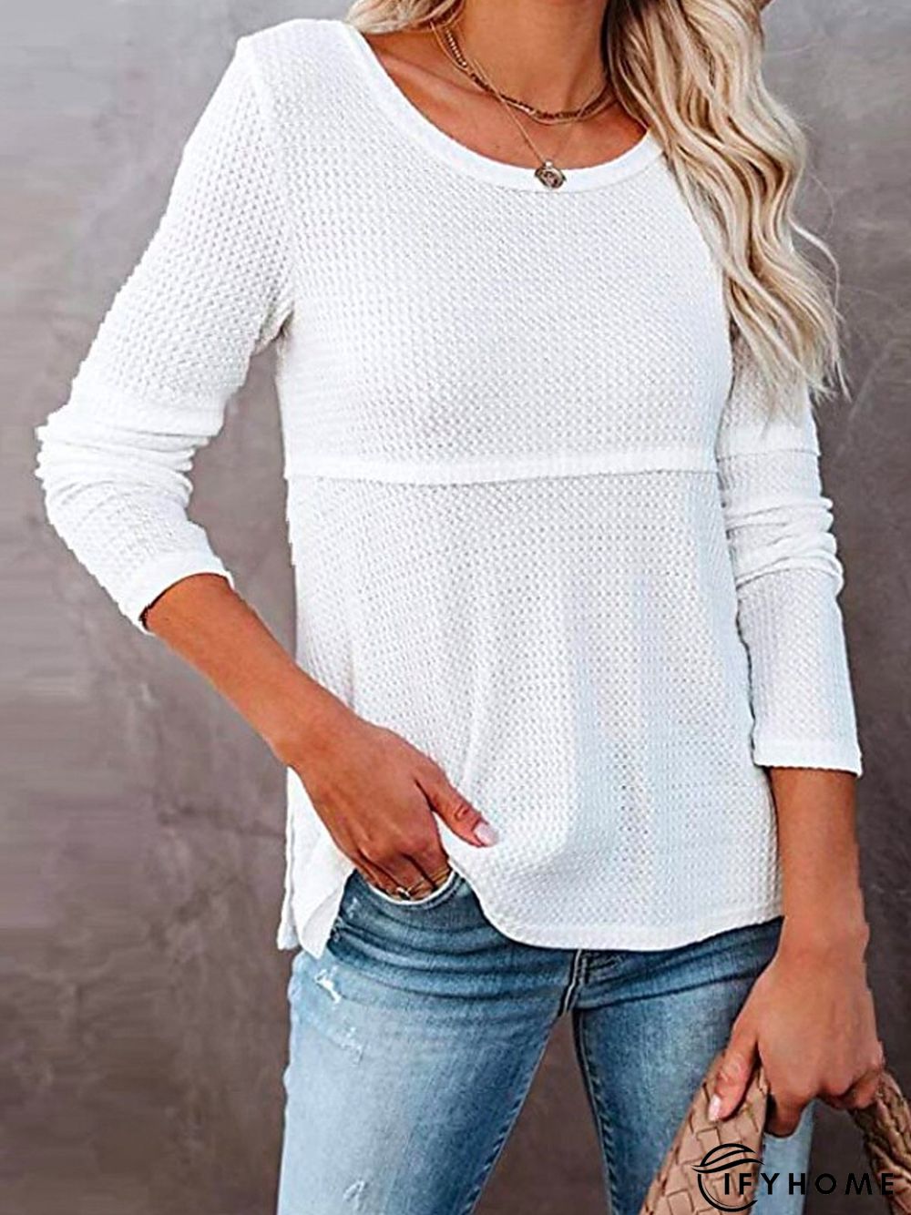 Solid Regular Fit Elegant T-shirt | IFYHOME