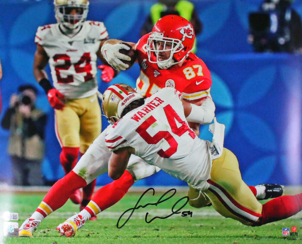 Fred Warner Signed San Francisco 49ers Tackle 16x20 Photo Poster painting-Beckett W Hologram