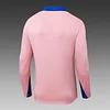 2025 Player Version France Half-Pull Training Suit Pink Football Shirt Set