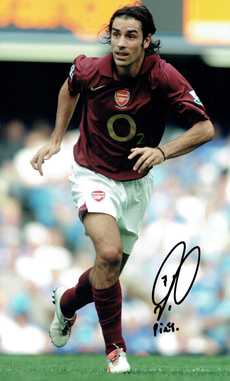 Robert PIRES SIGNED Autograph 16x10 Action Photo Poster painting AFTAL COA ARSENAL Legend