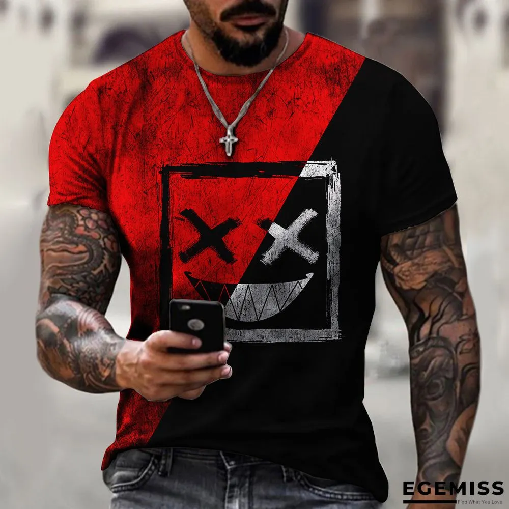 3D Printed T-shirt Short Sleeve New Trend Casual Men's Wear | EGEMISS