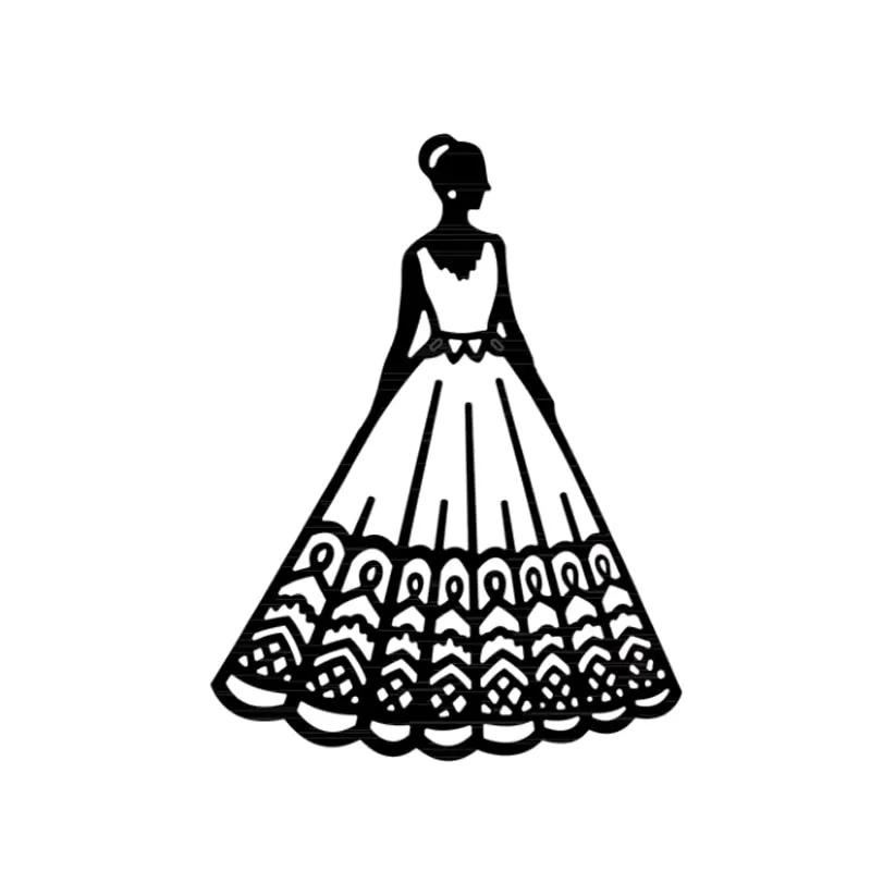 Beautiful Bride Princess Metal Cutting Dies for DIY Scrapbook Embossing Album Paper Card Craft Folder Decorative 2021 New