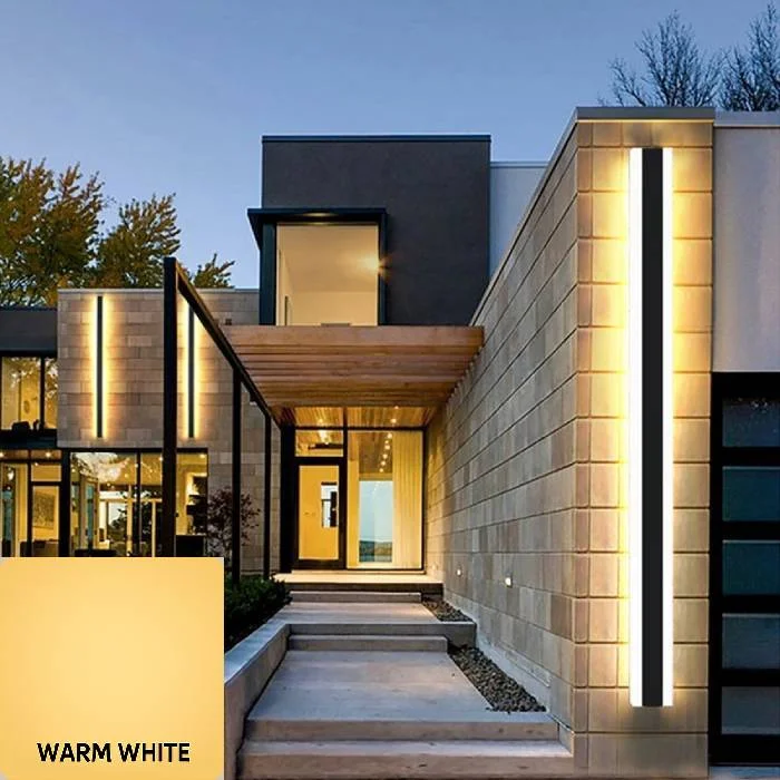 Modern Waterproof Outdoor Long Strip LED Wall Lamp