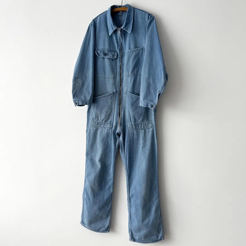 Vintage 1960s French Work Jumpsuit