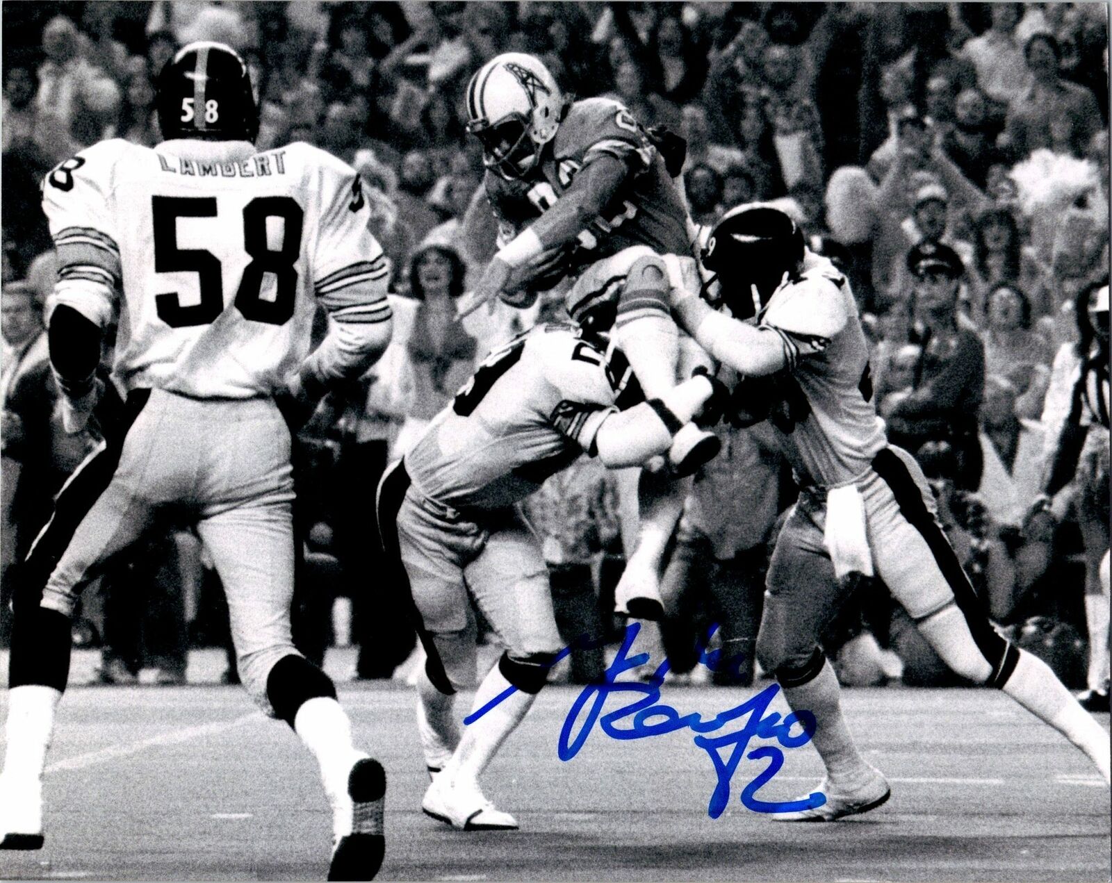 Mike Renfro Signed 8x10 Photo Poster painting Houston Oilers Autographed NFL AWM COA