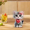2D Flat DIY Cat Acrylic Shaking Head Diamond Painting Tabletop Ornaments Kit
