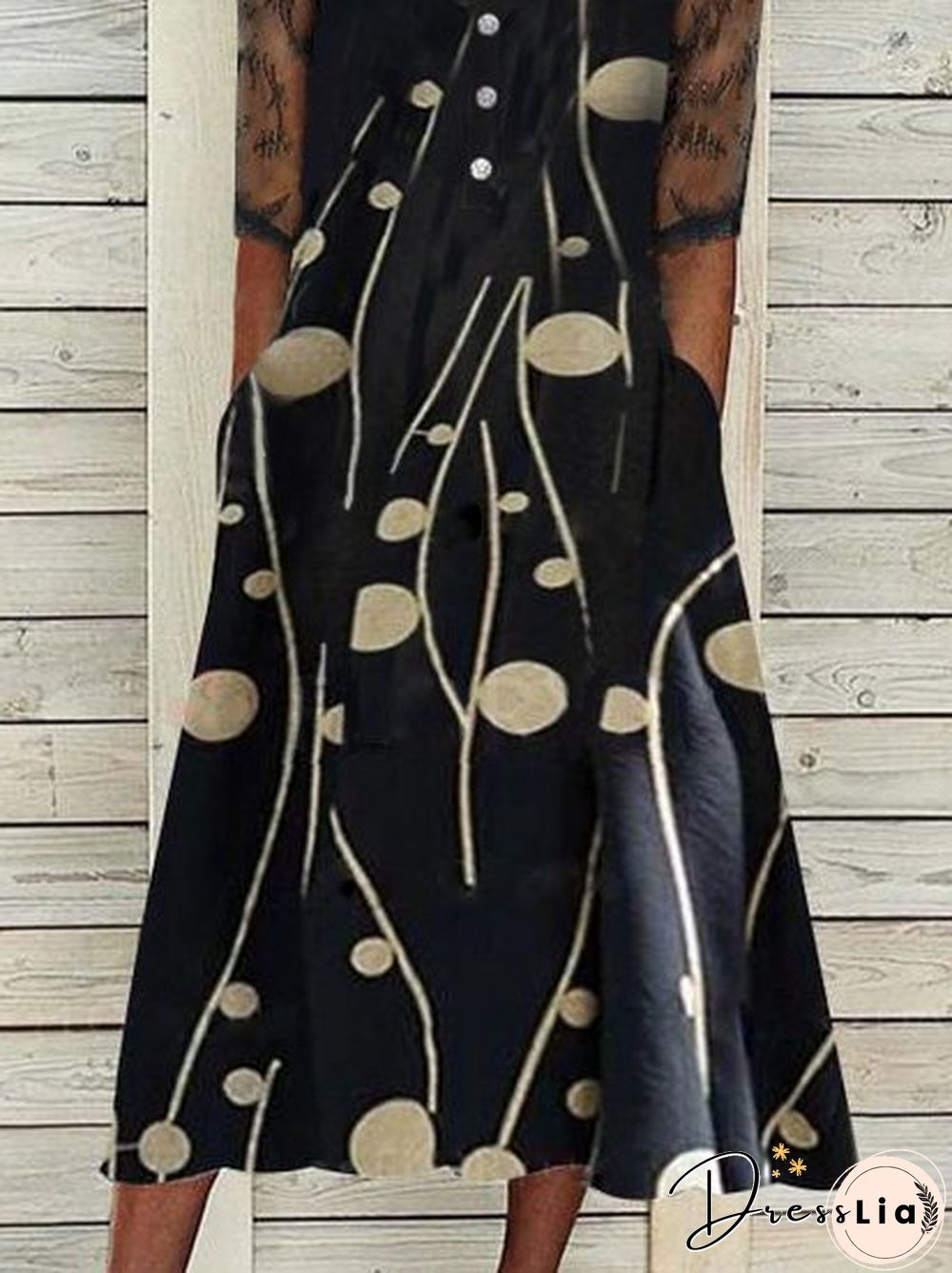 V Neck Boho Weaving Dress