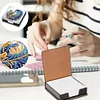 Animals Leather Diamond Art Note Box with 160 Sheets of Paper for DIY Art Craft