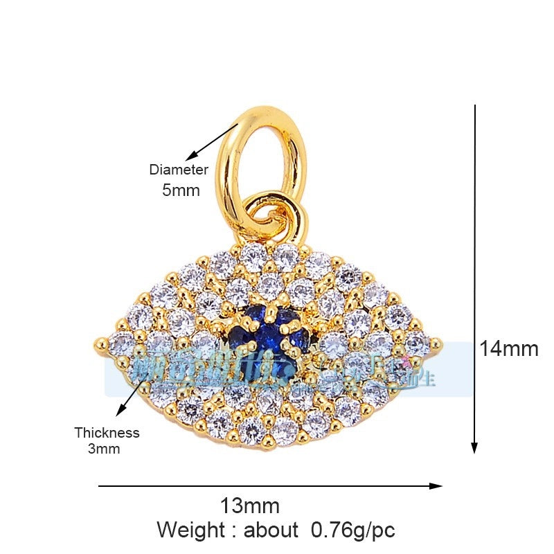 1 Piece Copper Devil’s Eye Pendant Jewelry Accessories