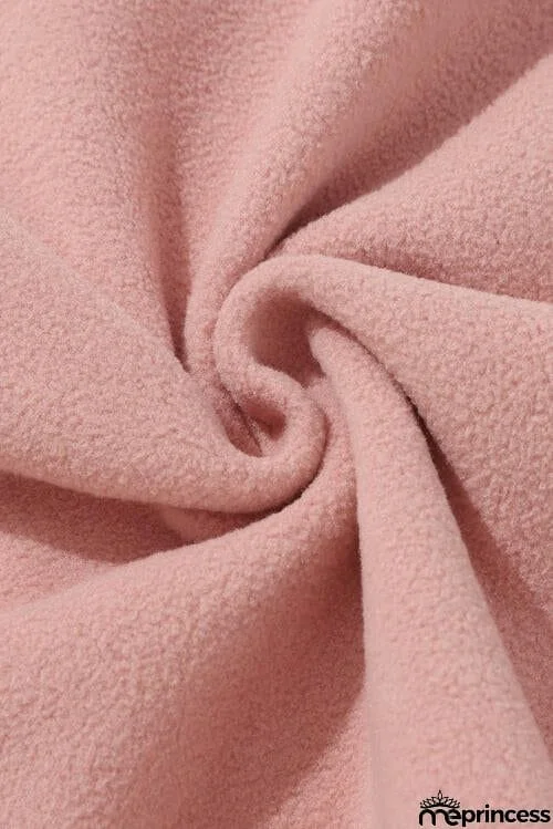 Mock Neck Snap Button Jacket with Pocket