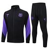 Joyfball 2025/2026 Barcelona Long Zipped Jacket Black Football Jersey 1:1 Thai Quality