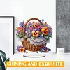(US Local)Flower Double Sided Effect Table Top Diamond Painting Desktop Ornaments Kit(Phalaenopsis)