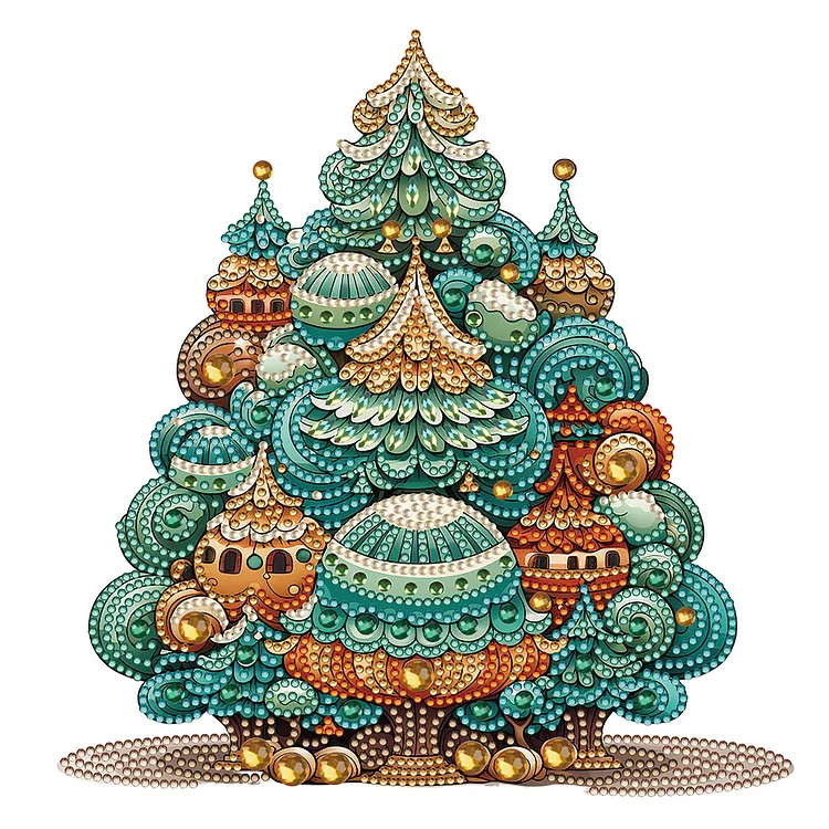 Christmas Tree 30*30CM(Canvas) Special Drill Diamond Painting gbfke