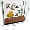 Windmill DIY Building Block Photo Frame Kit,Creative Handmade Assembled Photo Frame Handmade Craft Gift Home Tabletop Display Decor