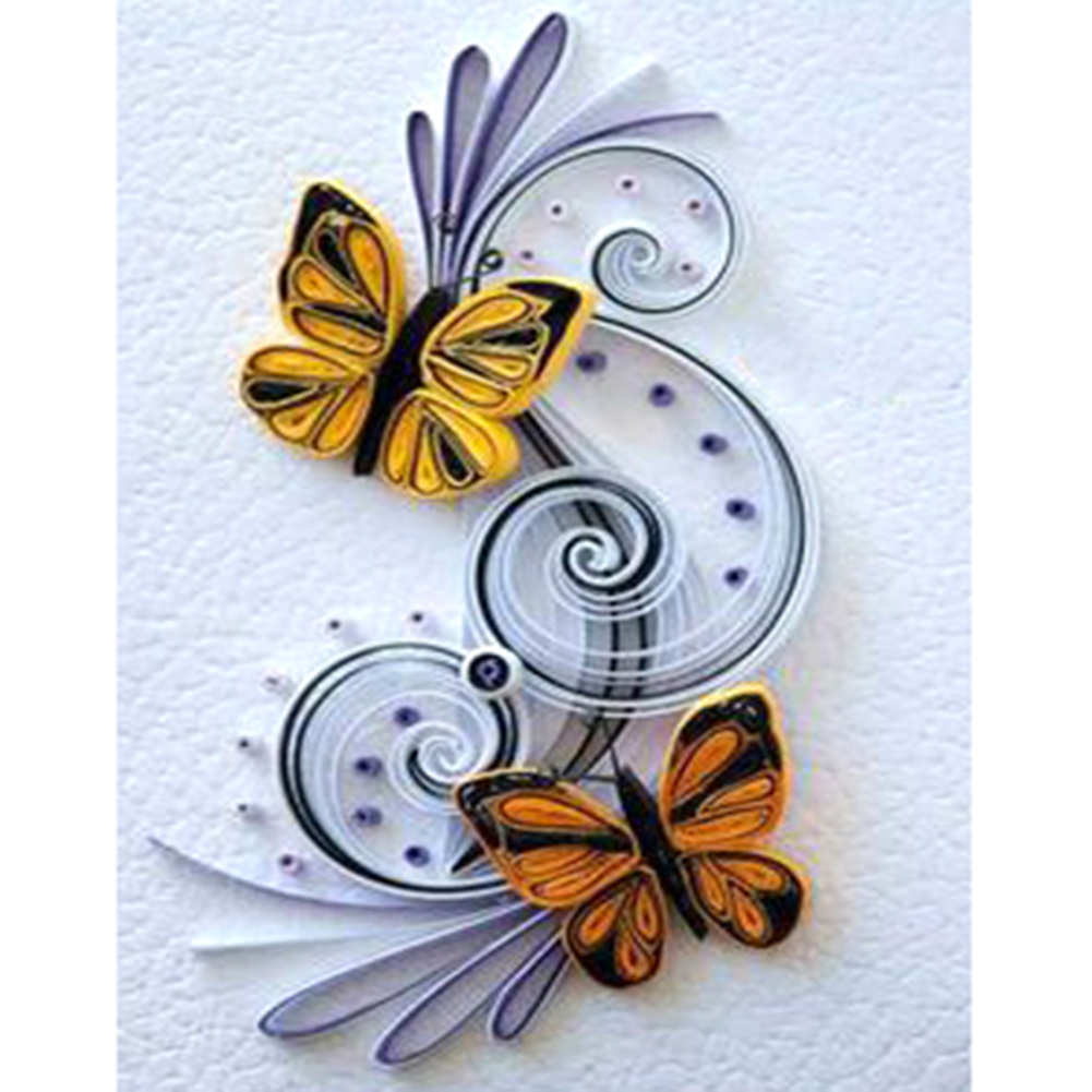 

Butterfly and Flower - Round Drill Diamond Painting - 30*40CM, 501 Original