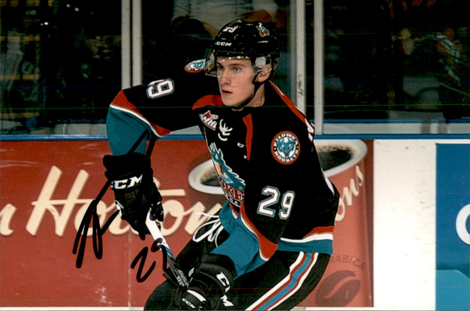 Nolan Foote SIGNED autographed 4x6 Photo Poster painting KELOWNA ROCKETS / NEW JERSEY DEVILS