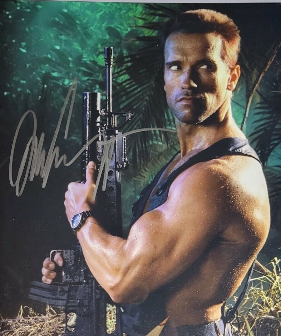 Arnold Schwarzenegger Authentic Autographed 8x10 Photo Poster painting w/ COA