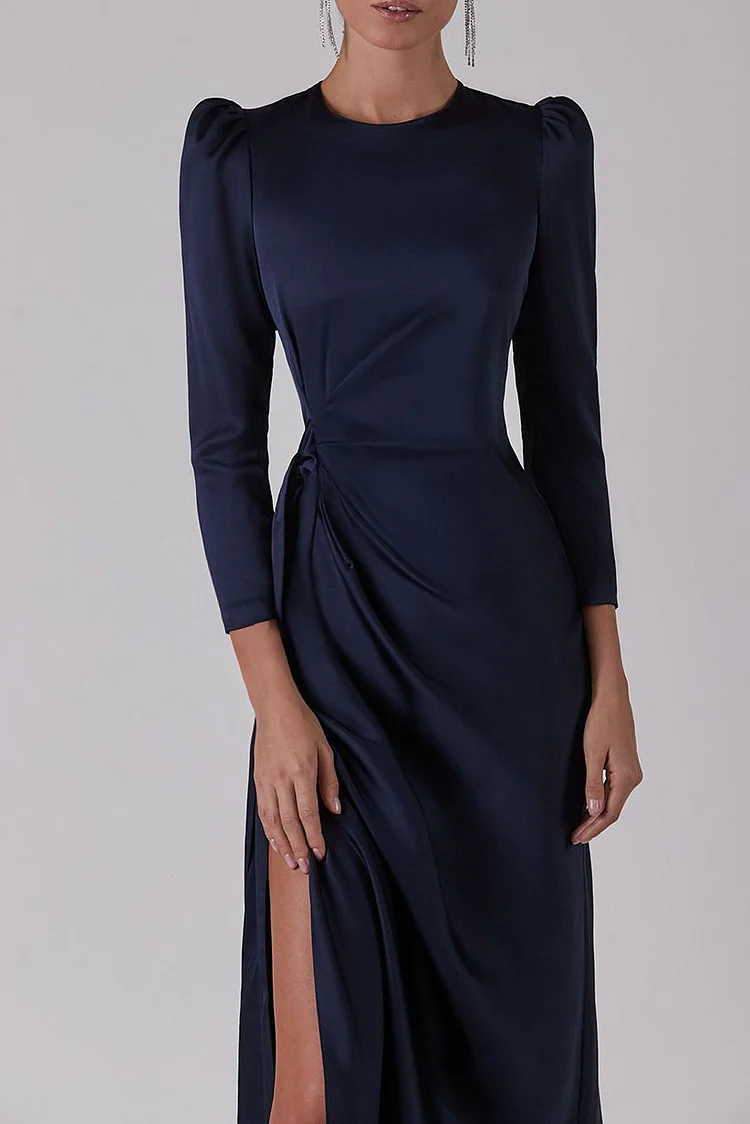 Dark Blue Evening Maxi Dress