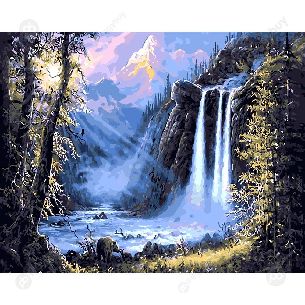 

40*50CM Paint By Numbers-Waterfall, 501 Original