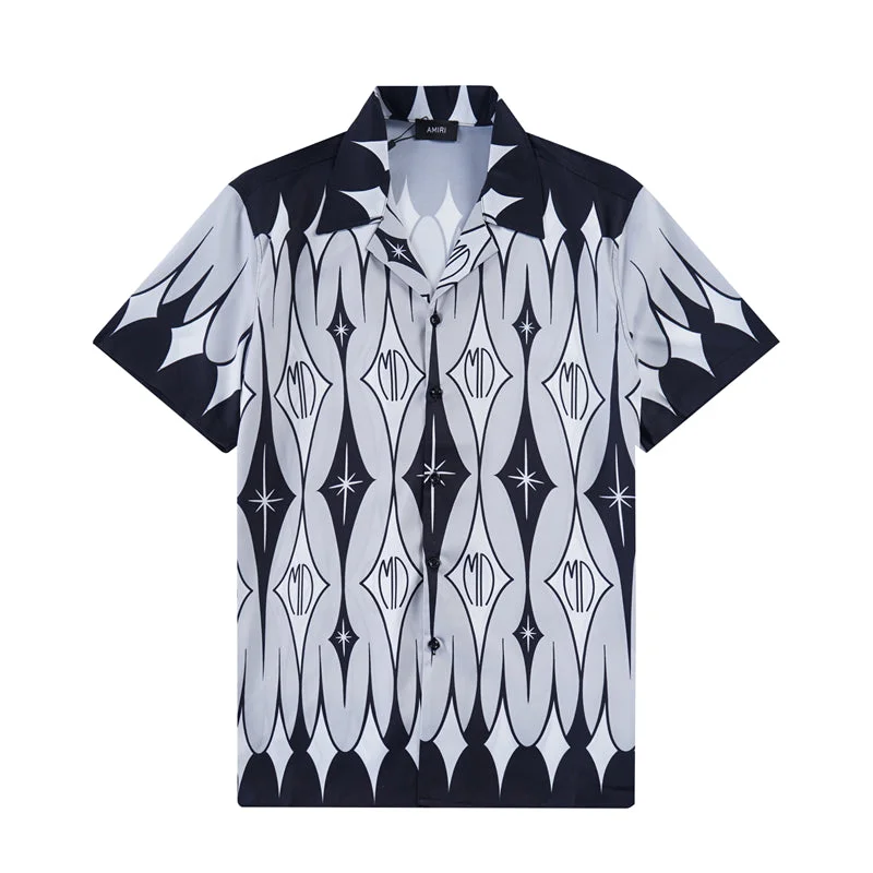 AMIRI 2023 new silk short-sleeved shirt