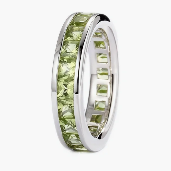 Handcrafted Sterling Silver Natural Emerald Ring