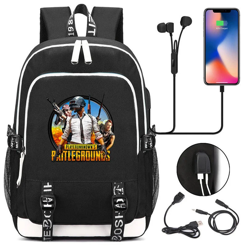 Buzzdaisy PUBG Stylish Laptop Backpacks for Boys Girls  School Bag