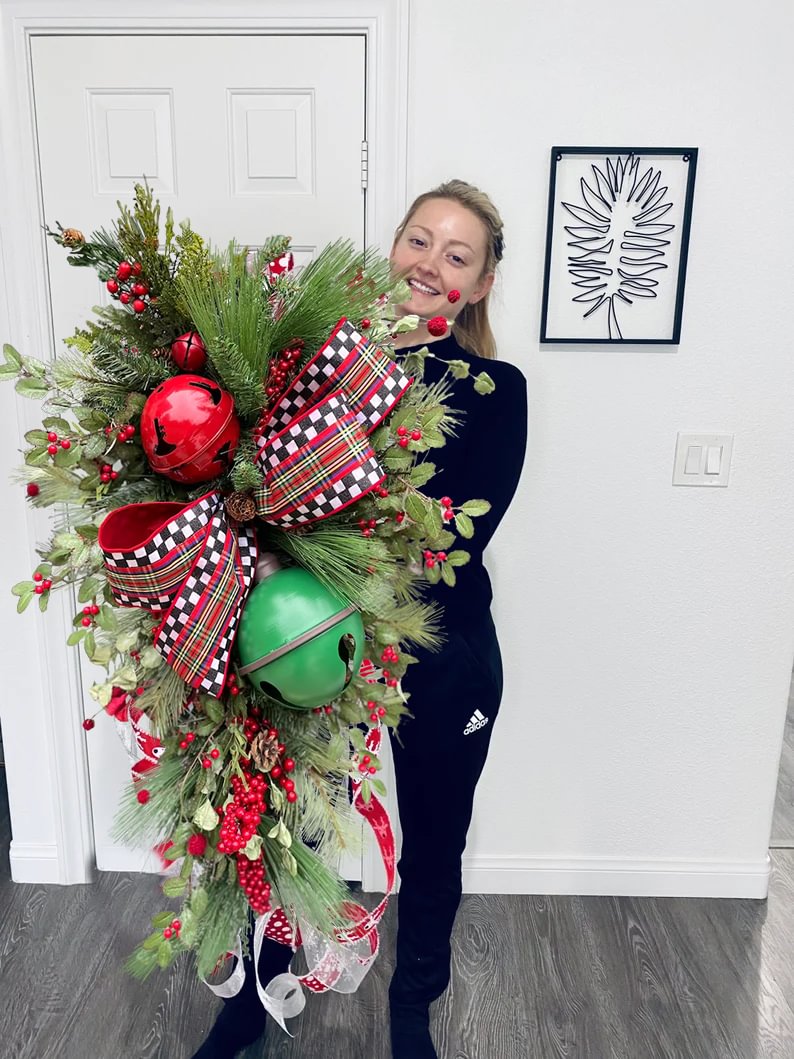 Large Christmas Bell Swag Garland -🔔 Open Christmas Anthem (49% off)🎄