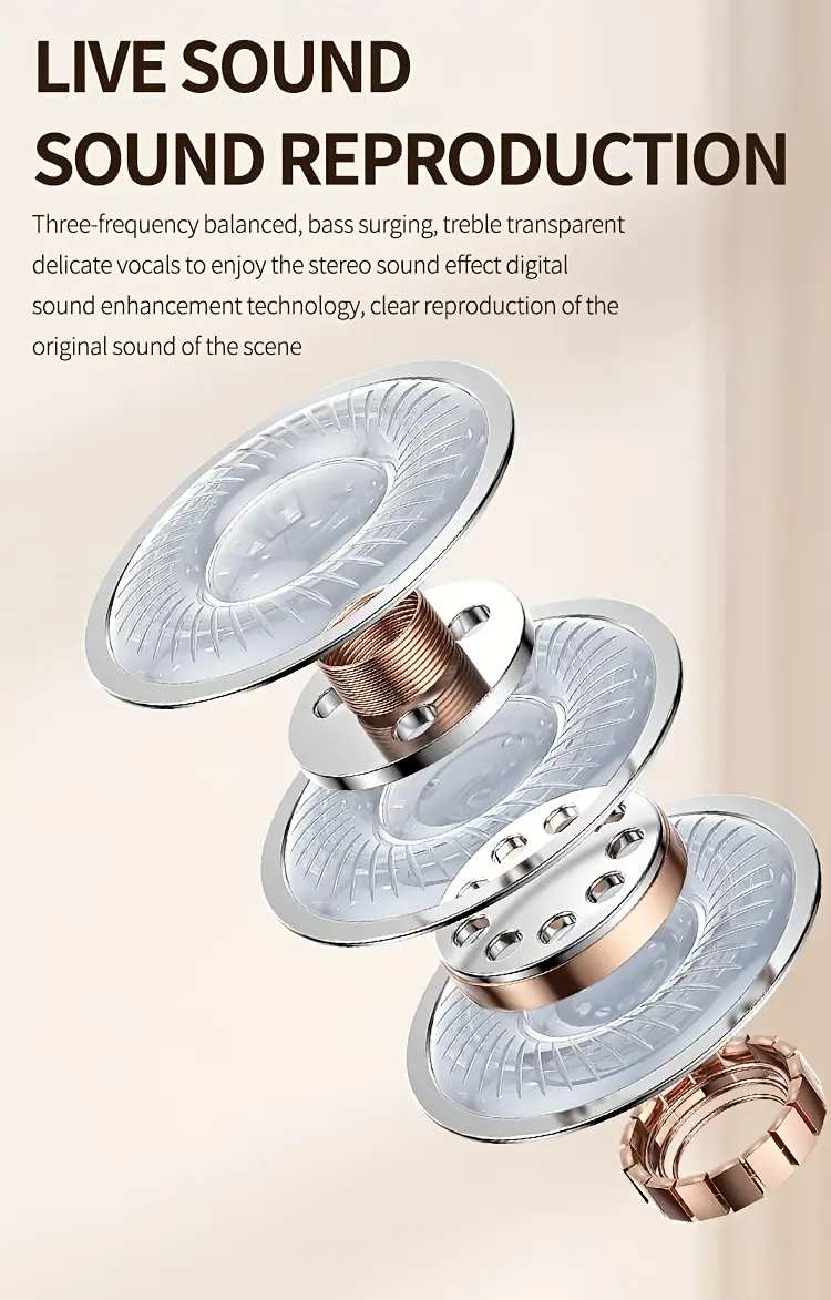 wireless earbuds with long high fidelity sound outdoor activities ideal gift for men women and students christmas or halloween Product details 5