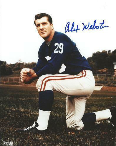 Alex Webster Signed Autographed New York Giants 8x10 inch Photo Poster painting - Deceased 2012