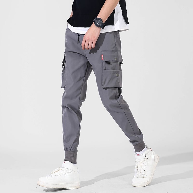 twill multi pocket cargo trousers