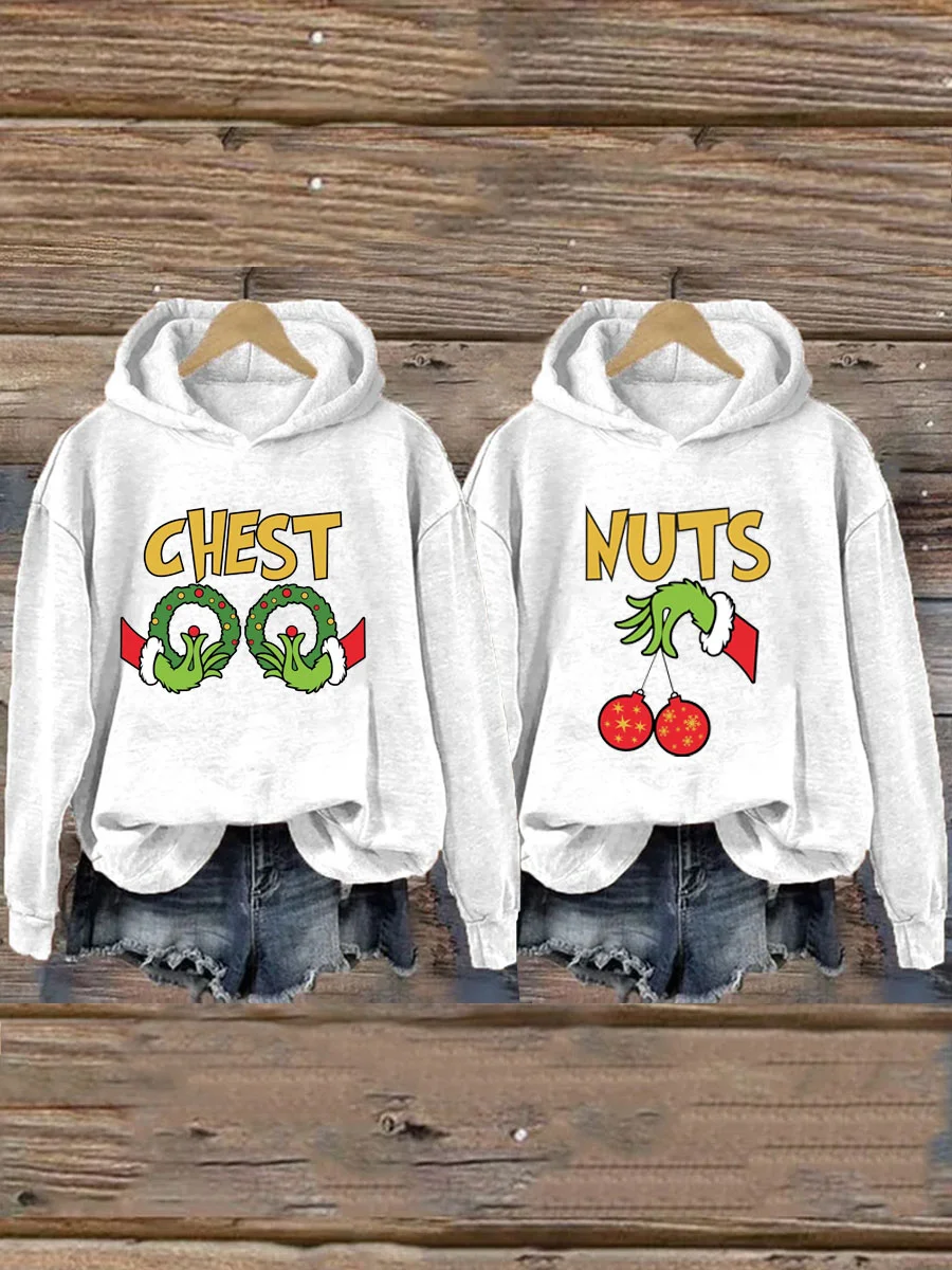 Chest Nuts Couples Matching Hoodie