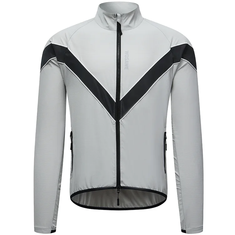 WOSAWE Men's Reflective Cycling Jacket Breathable Quick Dry Bike Windbreaker 