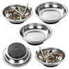 Magnetic tray for machine screws, magnetic bowl for machinery, magnetic parts bowl