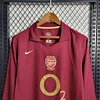 2005/2006 Retro Long Sleeve Arsenal Home Football Shirt 1:1 Thai Quality