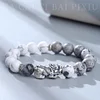 Sterling silver fortune-bringing Pixiu bracelet