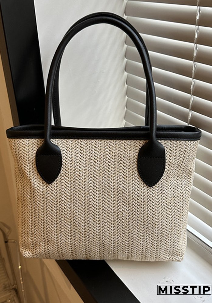 Women Summer Woven Shoulder Tote Bag Tote Bag