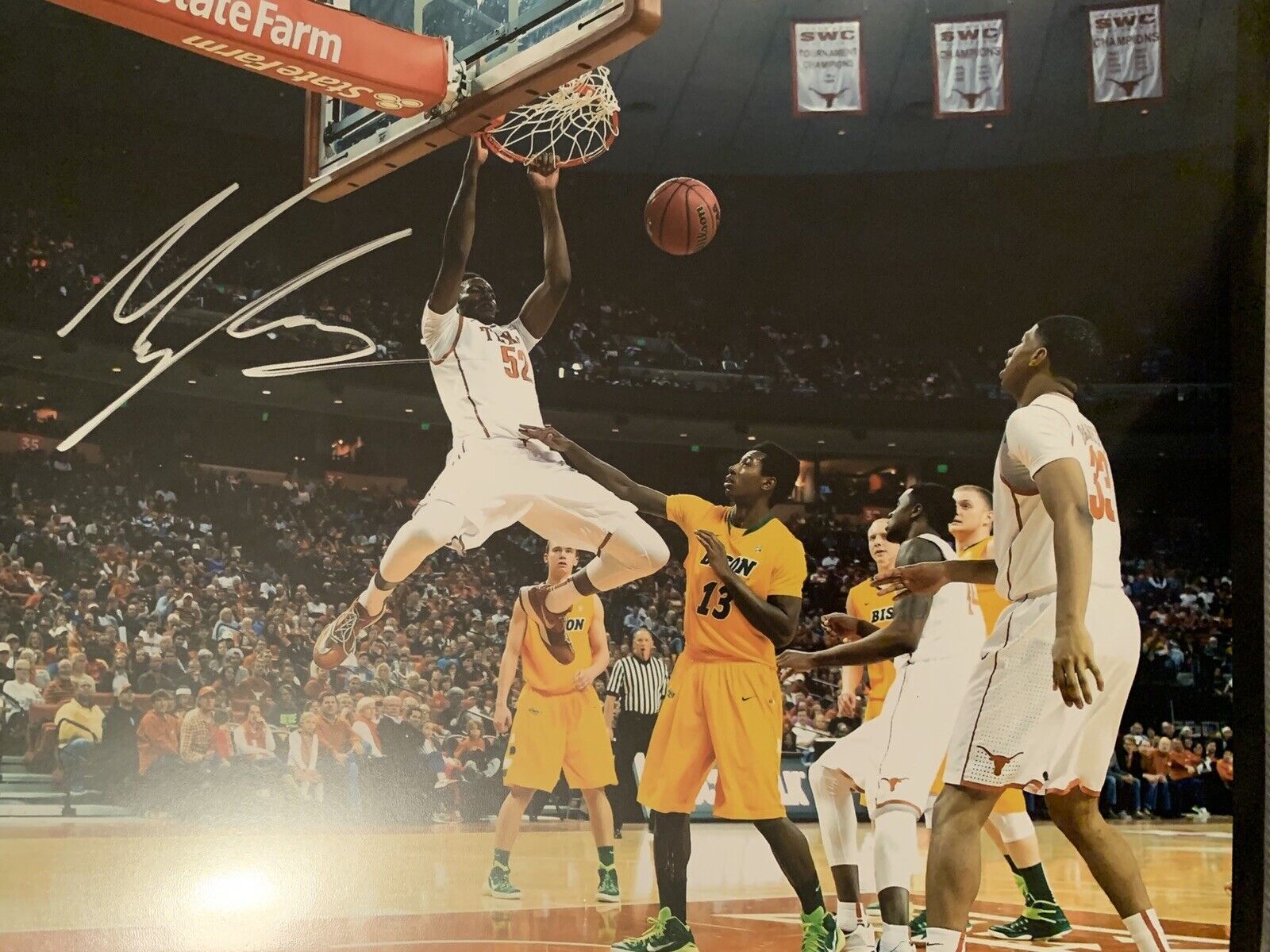 myles turner Signed Texas 8x10ish Photo Poster painting Pic Auto