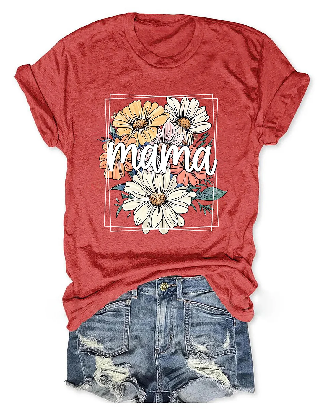  Floral Mama T-shirt