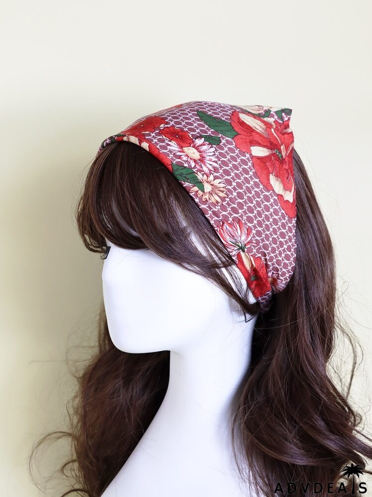 Floral Print Kerchief