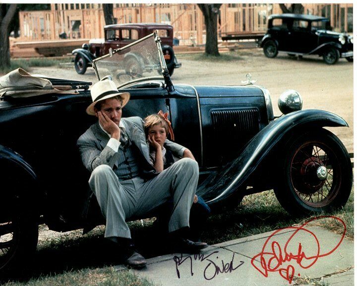 RYAN O'NEAL and TATUM O'NEAL signed autographed PAPER MOON Photo Poster painting