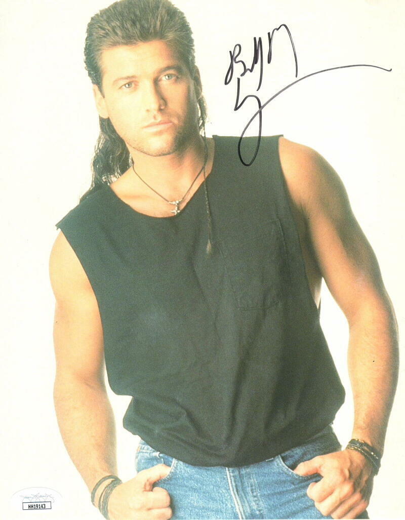 BILLY RAY CYRUS SIGNED AUTOGRAPH 8X10 Photo Poster painting - YOUNG HANDSOME HUNK, MILEY, JSA