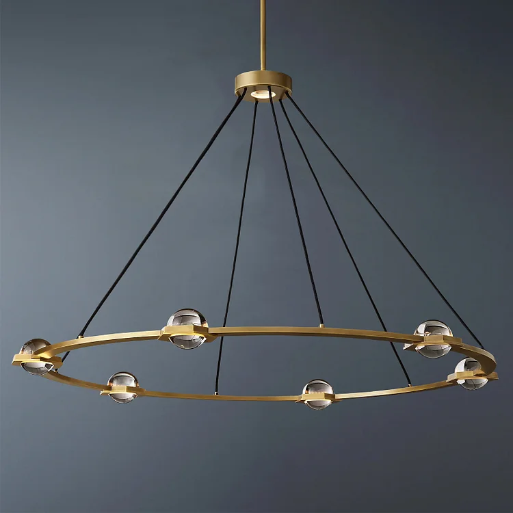Éclatant vintage Sophistication Round Chandelier 48" Vjlight