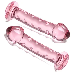 6.9 Inches Pink G Spot Glass Dildo