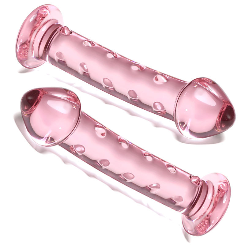 6.9 Inches Pink G Spot Glass Dildo