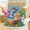 Happy Bird Diamond Dot Painting Ornament DIY Double Sided Acrylic Stand